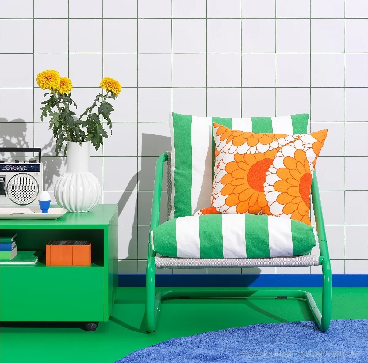 Крісло ÖNNESTAD IKEA зелений Крісло ÖNNESTAD IKEA зелений