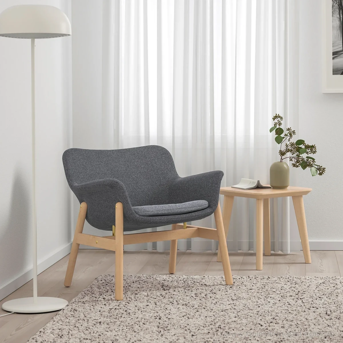 Крісло VEDBO IKEA темно-сірий Крісло VEDBO IKEA темно-сірий