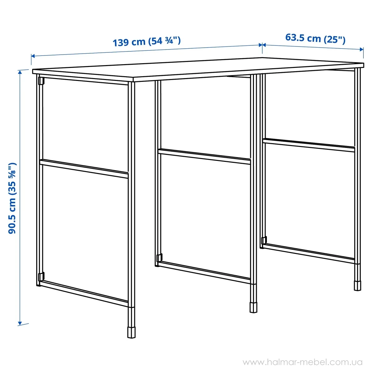 Стелаж ENHET IKEA 139x90 білий Стелаж ENHET IKEA 139x90 білий