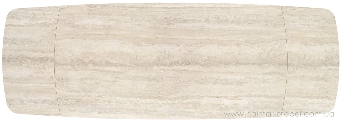 Стіл обідній розкладний VITRUS HALMAR світлий травертін Стіл обідній розкладний VITRUS HALMAR світлий травертін