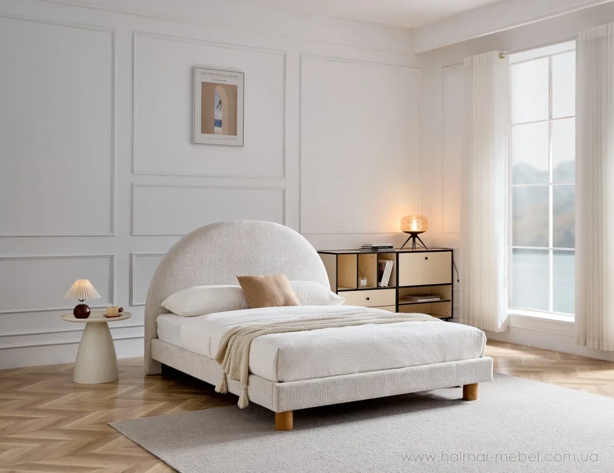 Ліжко TURI 160 HALMAR світло-бежевий Ліжко TURI 160 HALMAR світло-бежевий