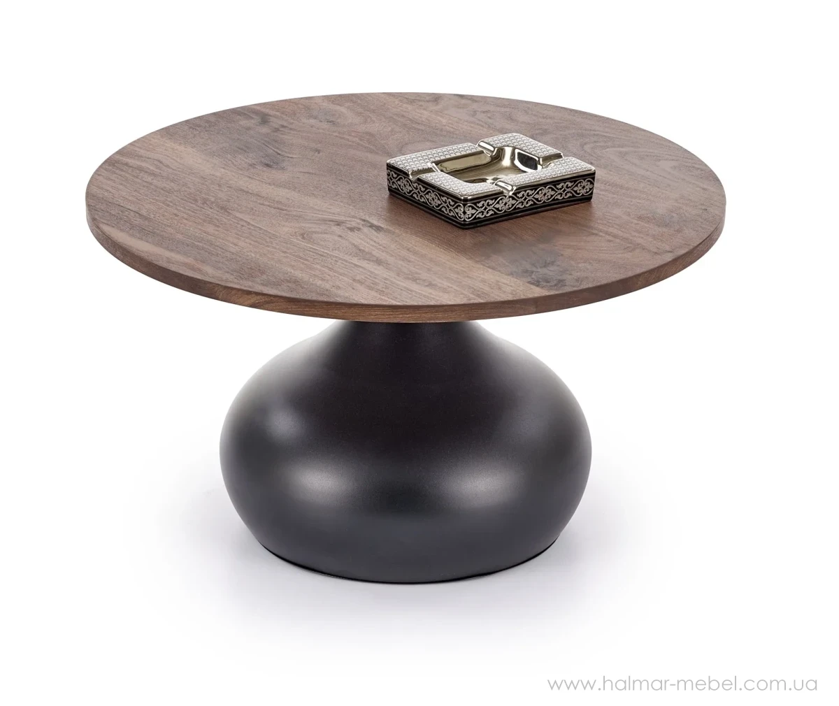 Стіл журнальний TIMOR HALMAR горіх/чорний Стіл журнальний TIMOR HALMAR горіх/чорний