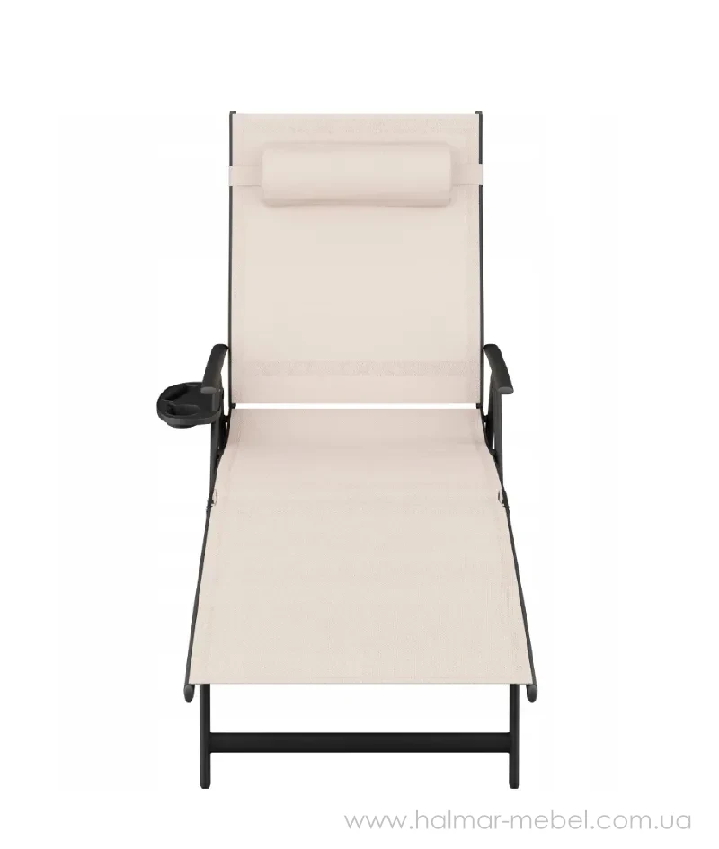 Шезлонг садовий TARDY ZENJOY бежевий Шезлонг садовий TARDY ZENJOY бежевий