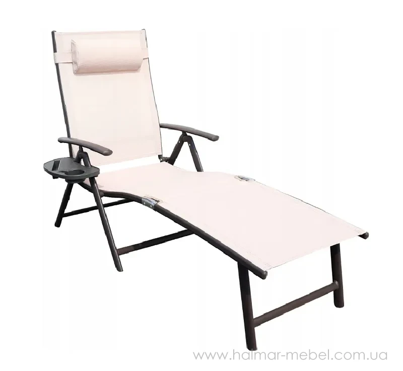 Шезлонг садовий TARDY ZENJOY бежевий Шезлонг садовий TARDY ZENJOY бежевий