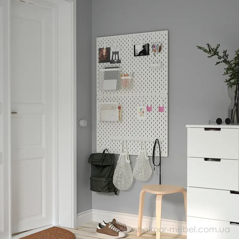 Кошики для зберігання SKÅDIS IKEA 3 штуки білий Кошики для зберігання SKÅDIS IKEA 3 штуки білий