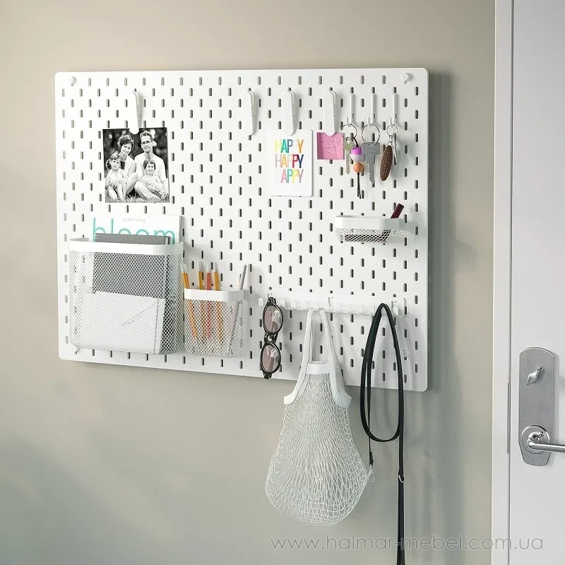 Кошики для зберігання SKÅDIS IKEA 3 штуки білий Кошики для зберігання SKÅDIS IKEA 3 штуки білий