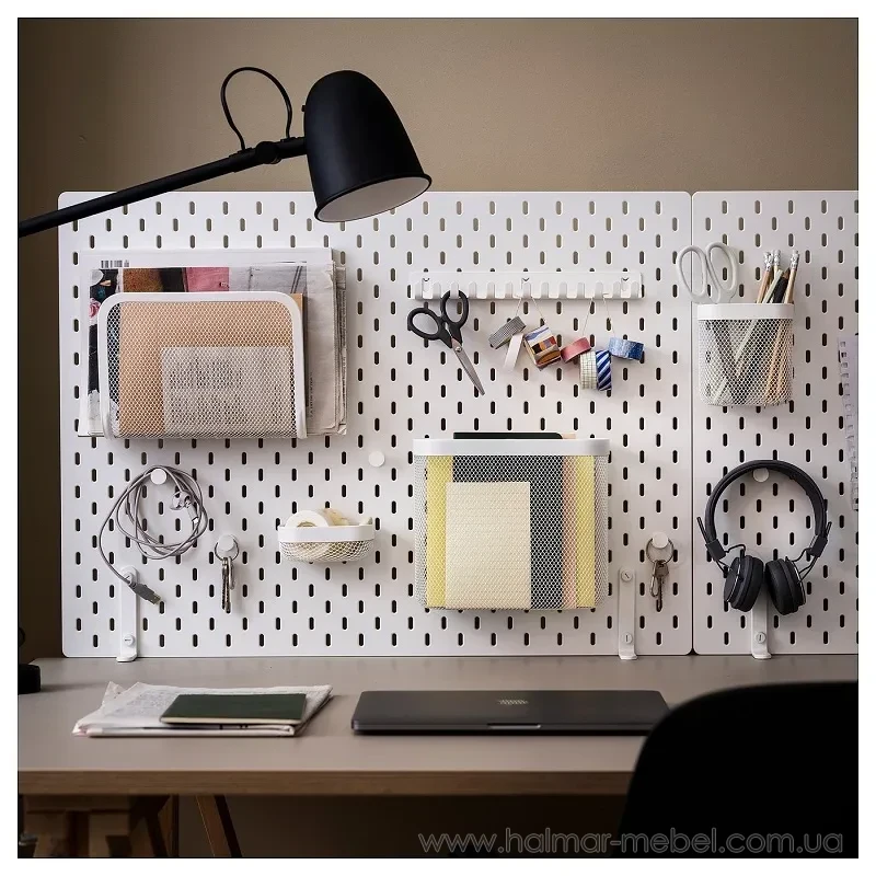 Кошики для зберігання SKÅDIS IKEA 3 штуки білий Кошики для зберігання SKÅDIS IKEA 3 штуки білий