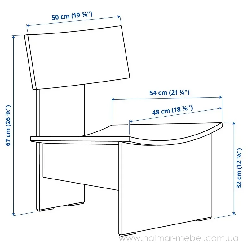 Крісло PS 2026 IKEA береза Крісло PS 2026 IKEA береза