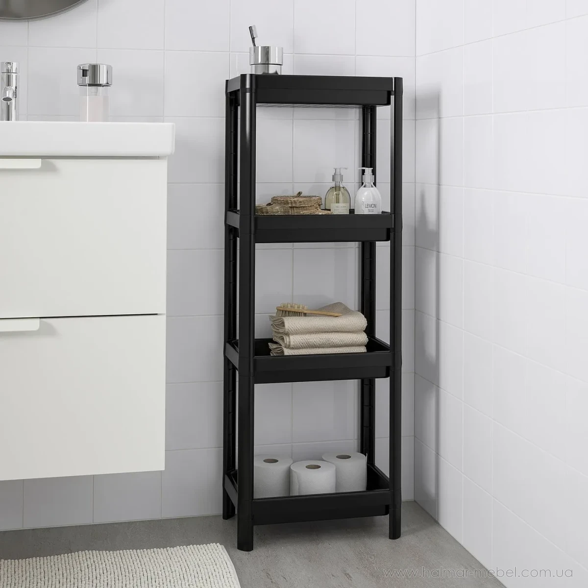 Стелаж VESKEN IKEA чорний Стелаж VESKEN IKEA чорний