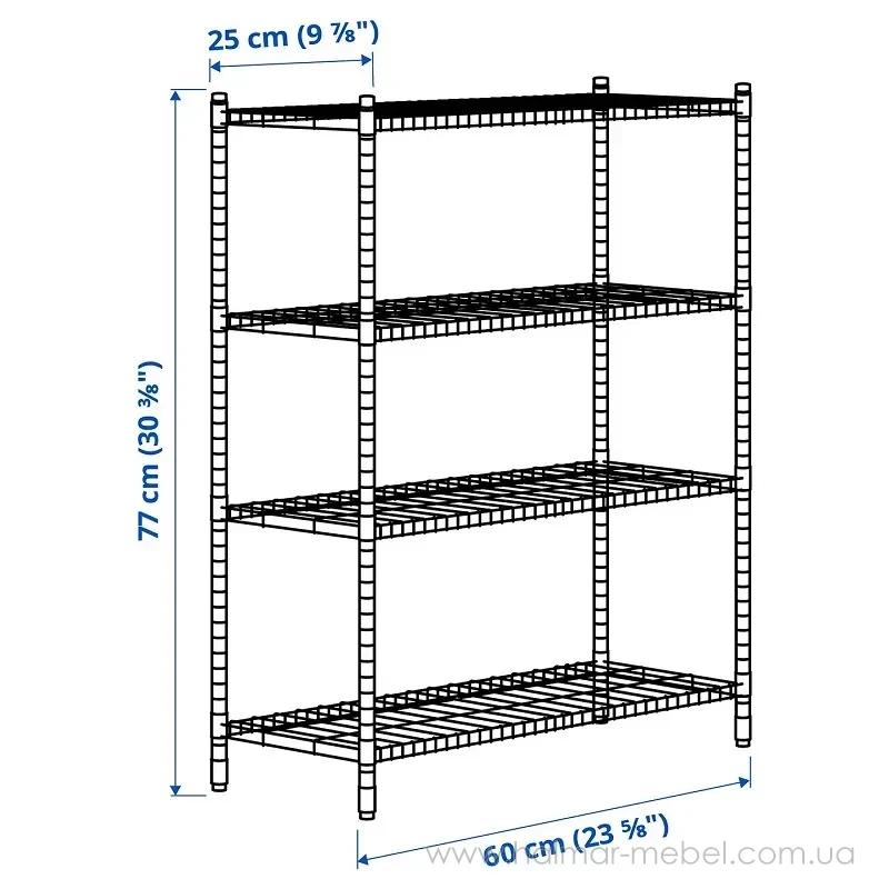 Стелаж OMAR IKEA 60x25x77 см Стелаж OMAR IKEA 60x25x77 см