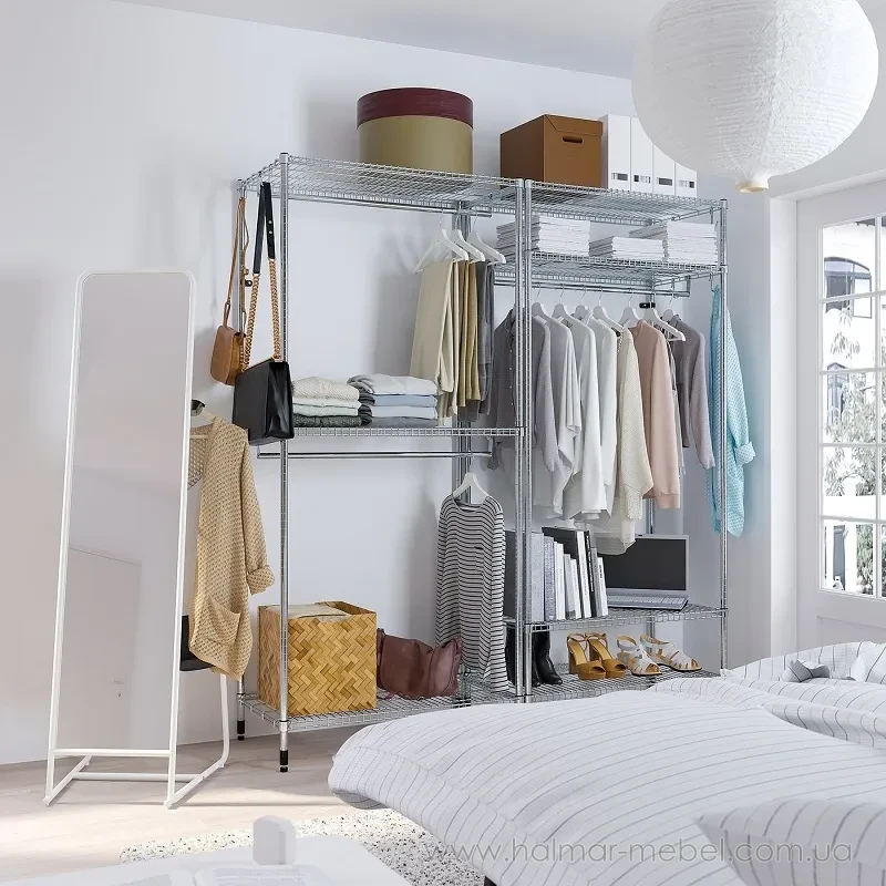Стелаж з вішалкою для одягу OMAR IKEA 186x50x201 см Стелаж з вішалкою для одягу OMAR IKEA 186x50x201 см