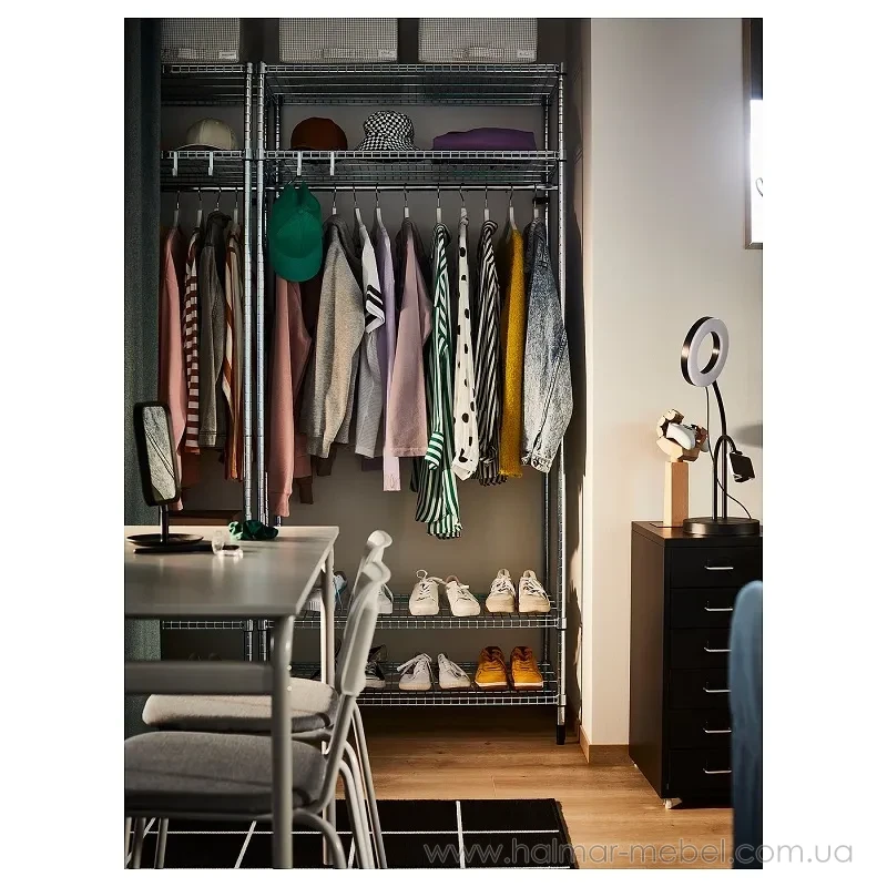 Стелаж з вішалкою для одягу OMAR IKEA 186x50x201 см Стелаж з вішалкою для одягу OMAR IKEA 186x50x201 см