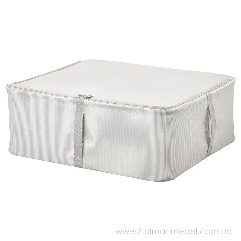 Контейнер для одягу HEMMAFIXARE IKEA 44x51x19 см біло-сіра смужка Контейнер для одягу HEMMAFIXARE IKEA 44x51x19 см біло-сіра смужка