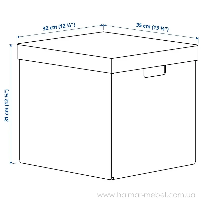 Коробка с крышкой FJÄDERHARV IKEA белый с крапинками Коробка с крышкой FJÄDERHARV IKEA белый с крапинками