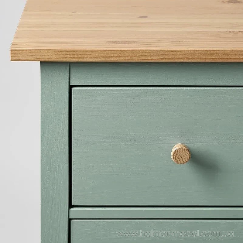 Комод HEMNES IKEA 108x96 см серо-зеленый Комод HEMNES IKEA 108x96 см серо-зеленый
