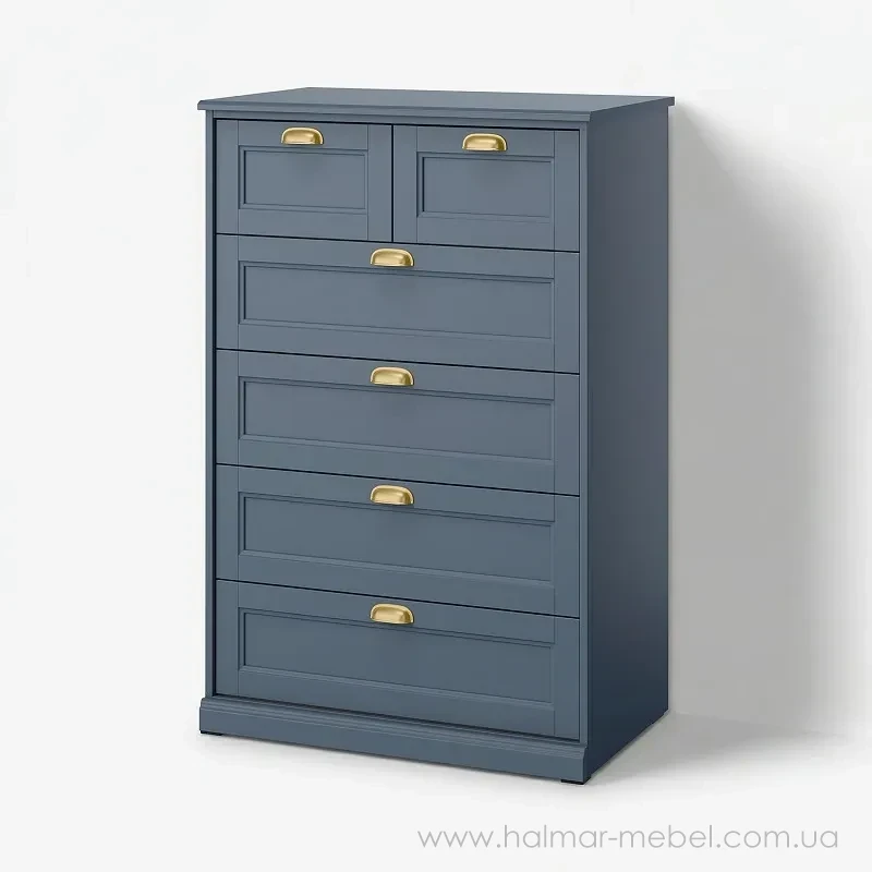 Комод FÅGELFJÄLLET IKEA 82×51×123 темно-сіро-синій Комод FÅGELFJÄLLET IKEA 82×51×123 темно-сіро-синій