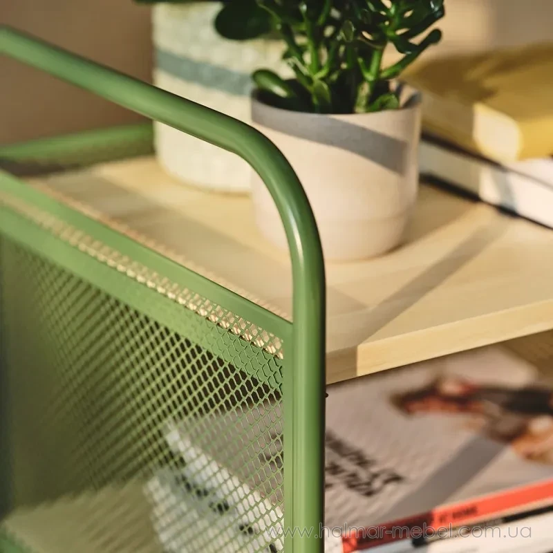 Візок-тумба на колесах NÅLMAKARE IKEA темно-зелений метал Візок-тумба на колесах NÅLMAKARE IKEA темно-зелений метал