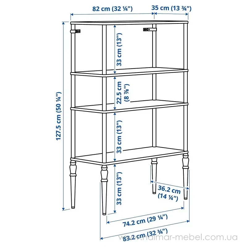 Стелаж SÅGMÄSTARE IKEA світло-сіро-блакитний Стелаж SÅGMÄSTARE IKEA світло-сіро-блакитний