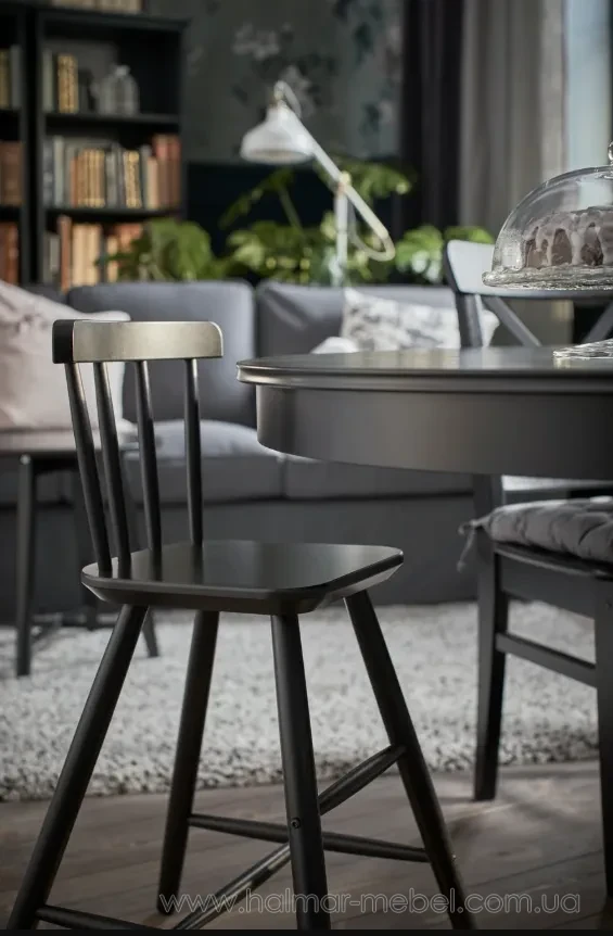 Стілець дитячий AGAM IKEA чорний Стілець дитячий AGAM IKEA чорний