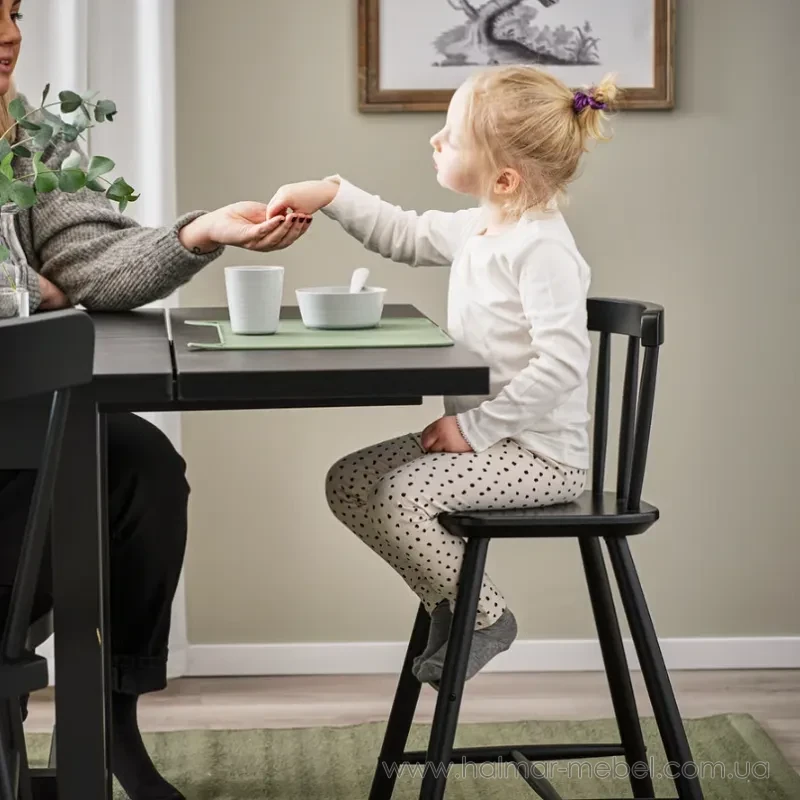 Стілець дитячий AGAM IKEA чорний Стілець дитячий AGAM IKEA чорний