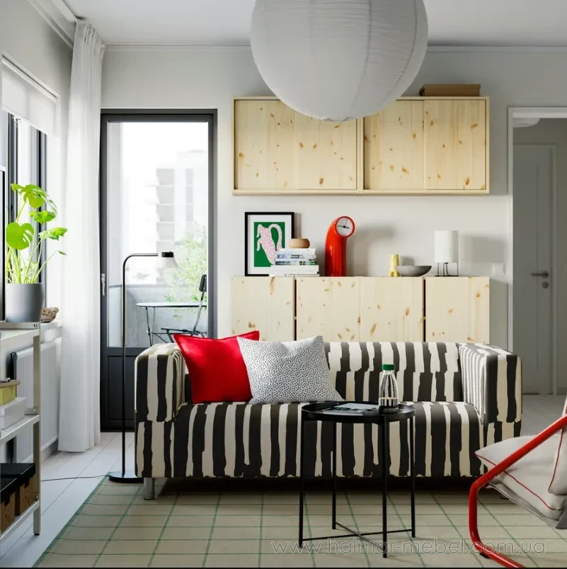Диван KLIPPAN IKEA черный/бежевый Диван KLIPPAN IKEA черный/бежевый
