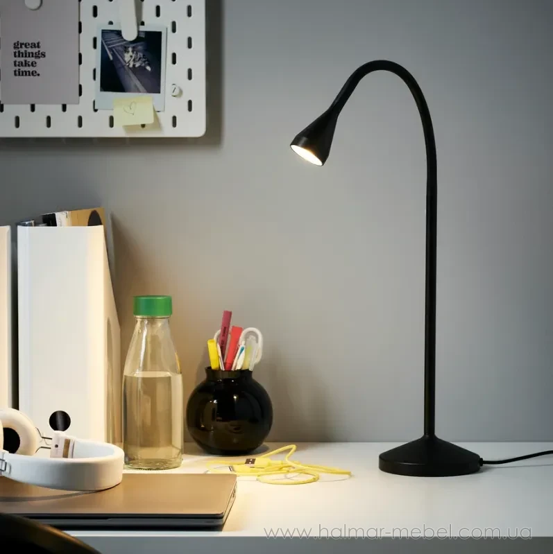 Настільна лампа LED NÄVLINGE IKEA чорний Настільна лампа LED NÄVLINGE IKEA чорний