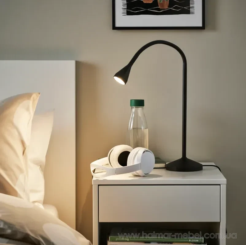 Настільна лампа LED NÄVLINGE IKEA чорний Настільна лампа LED NÄVLINGE IKEA чорний