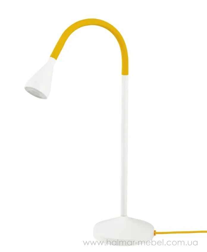 Настільна лампа LED NÄVLINGE IKEA білий/жовтий Настільна лампа LED NÄVLINGE IKEA білий/жовтий