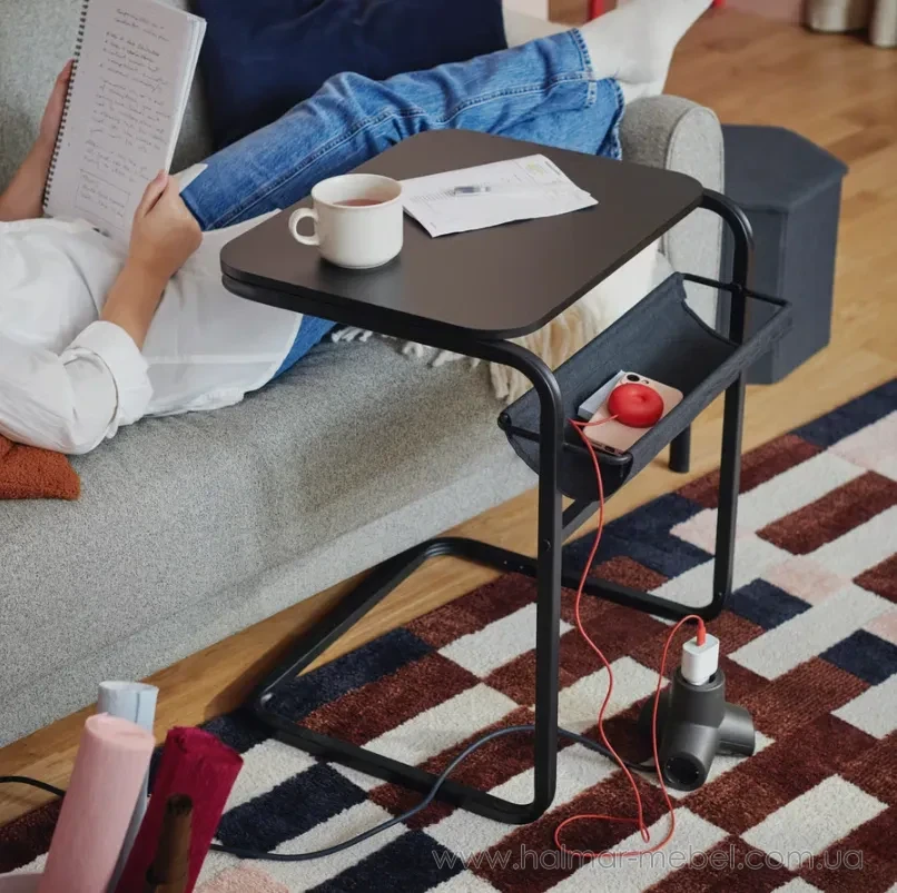 Стіл журнальний приставний OLSERÖD IKEA антрацит/темно-сірий Стіл журнальний приставний OLSERÖD IKEA антрацит/темно-сірий