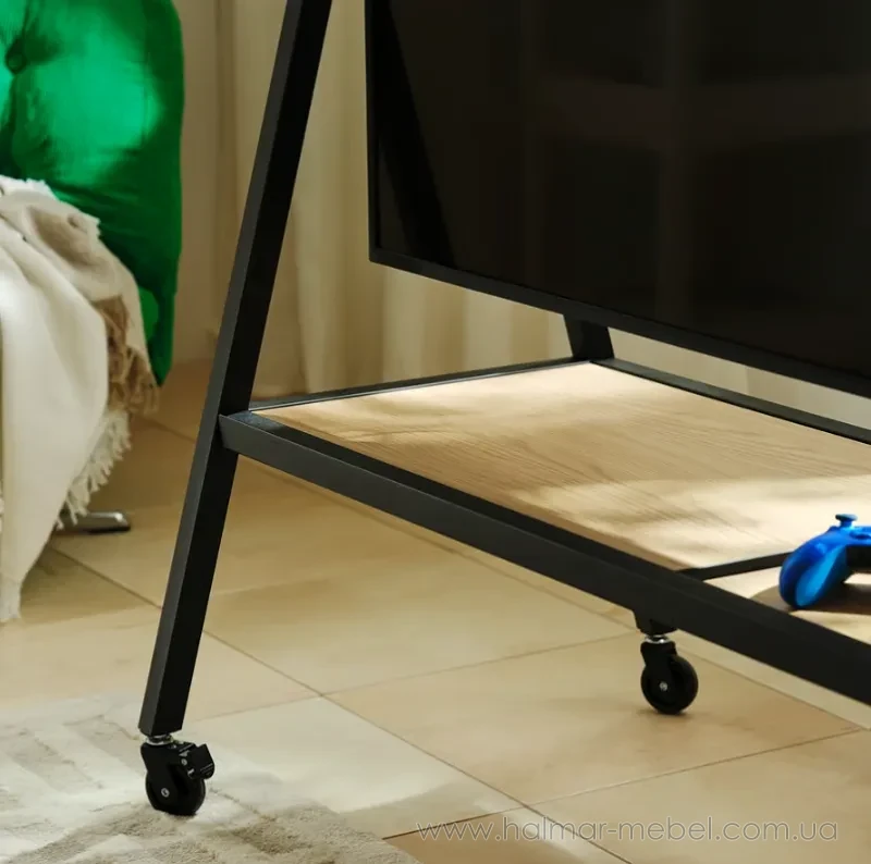 Ігрова підставка для телевізора на коліщатках YXSTABY IKEA чорний Ігрова підставка для телевізора на коліщатках YXSTABY IKEA чорний
