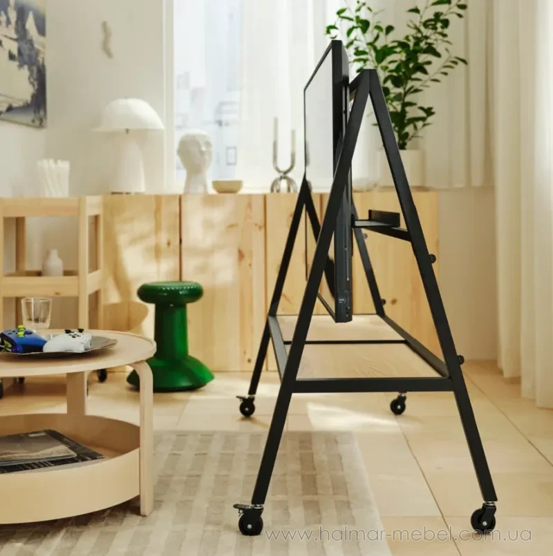 Ігрова підставка для телевізора на коліщатках YXSTABY IKEA чорний Ігрова підставка для телевізора на коліщатках YXSTABY IKEA чорний