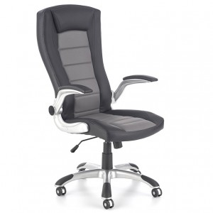 Кресло офисное UPSET HALMAR (черный/серый)