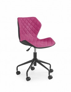 Крісло офісне MATRIX HALMAR чорно-рожеве