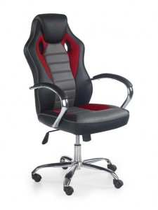 Кресло офисное SCROLL HALMAR черно-красно-серый