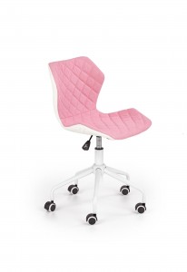 Кресло офисное молодежное  MATRIX 3 HALMAR бело-розовый