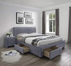 Кровать MODENA 3 160 HALMAR серый