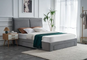 Кровать BECKY 160 HALMAR серый