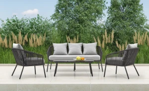 Комплект садовый ROCCA HALMAR диван+2 кресла+журнальный стол