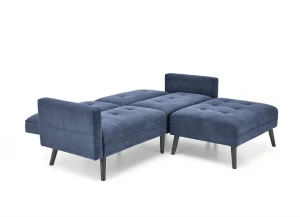 Розкладний диван з підставкою для ніг CORNELIUS HALMAR синій