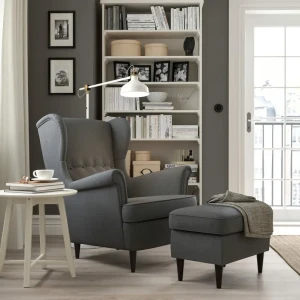 Крісло STRANDMON IKEA темно-сірий