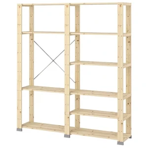 Стеллаж 2 секции HEJNE IKEA 154х31х172 см