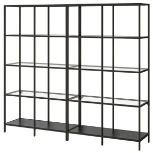Стеллаж VITTSJÖ IKEA 200х175 см черно-коричневый