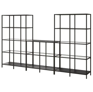 Стеллаж VITTSJÖ IKEA 300х175 см черно-коричневый