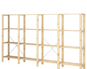 Стеллаж 4 секции HEJNE IKEA 307х31х171 см