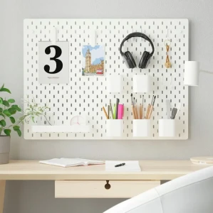 Доска перфорированная комбинированная SKÅDIS IKEA белый Доска перфорированная комбинированная SKÅDIS IKEA белый