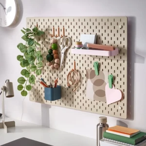 Доска перфорированная SKÅDIS IKEA 76х56 бежевый/розовый