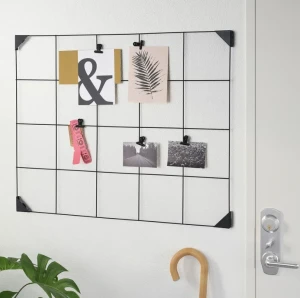 Доска для заметок с зажимом SÖSDALA IKEA черный