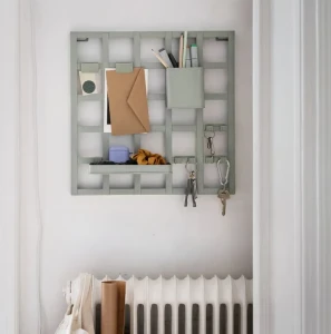 Панель для хранения SNICKRA IKEA серо-зеленый