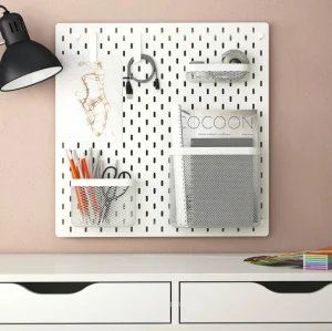 Доска перфорированная комбинированная SKÅDIS IKEA 56х56 белый 495.159.41