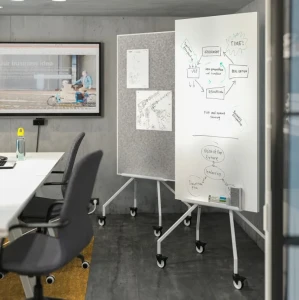 Доска информационная передвижная ELLOVEN IKEA белый